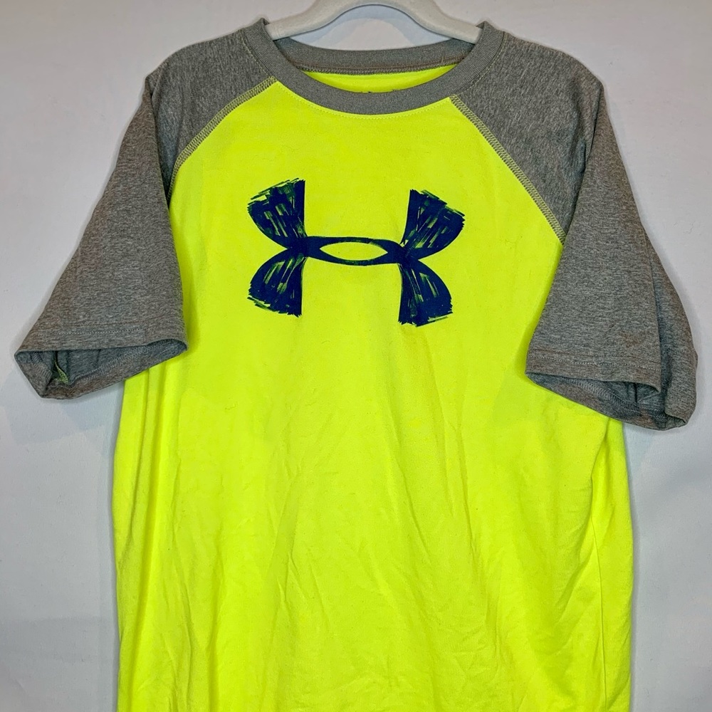 Under Armour Heat Gear Youth Large Shirt Neon